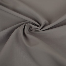 Tissu gabardine de coton déperlant uni - gris foncé