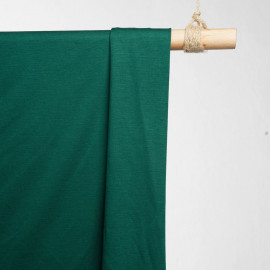 achat tissu jersey bambou vert everglade - pretty mercerie - mercerie en ligne
