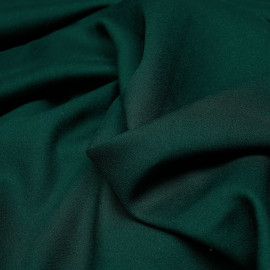 Tissu crêpe proviscose vert foncé  - mercerie en ligne - pretty mercerie